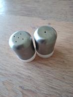 Klein peper en zoutstel - rvs - campingsetje, Ophalen of Verzenden, Zo goed als nieuw