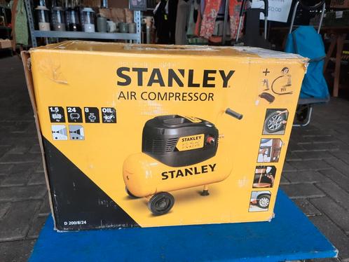 STANLEY COMPRESSOR 24 LITER ( NIEUW ), Doe-het-zelf en Verbouw, Compressors, Nieuw, 6 tot 10 bar, Minder dan 25 liter, Minder dan 200 liter/min