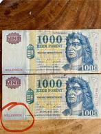1000 Forint 2st uit 2000, Ophalen of Verzenden, Hongarije