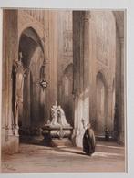 Johannes Bosboom Prent 1847 Kerkinterieur, Verzenden