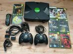 Xbox Classic Console met Games en Controllers, Ophalen of Verzenden, Zo goed als nieuw, Met 2 controllers, Met games