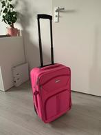 Roze koffer, Overige materialen, Uitschuifbare handgreep, Zo goed als nieuw, Ophalen