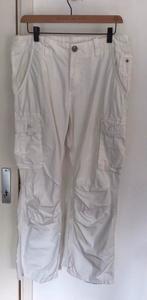 Leuke witte cargo broek, maat 32 - lengte 34, Ophalen of Verzenden, Zo goed als nieuw, Maat 48/50 (M), Wit
