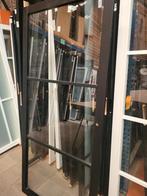 93x201,5cm binnendeur opdek L Staallook zwart SL31, Ophalen, 80 tot 100 cm, ., Glas