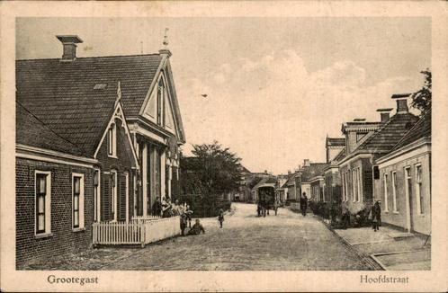 grootegast . hoofdstraat, Verzamelen, Ansichtkaarten | Nederland, Gelopen, Groningen, Voor 1920, Verzenden