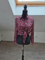 Roosjes blouse., Verzenden, Gedragen, Maat 36 (S), Zwart