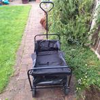 Zwarte opvouwbare bolderkar - handig & compact!, Ophalen, Opvouwbaar, Zo goed als nieuw