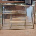 Messing vitrine kastje hollywood regency, Huis en Inrichting, Kasten | Vitrinekasten, Ophalen of Verzenden, 25 tot 50 cm, Minder dan 50 cm