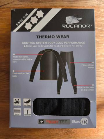 Rucanor thermo kleding maat 116 zwart beschikbaar voor biedingen