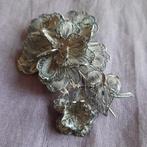 Indonesië Java: Bloem Broche Filigrain Zilver, Verzenden, Gebruikt, Zilver, Zilver