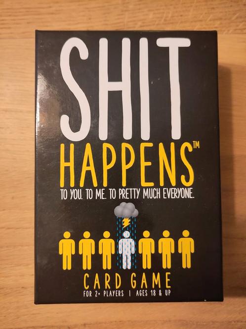 Shit Happens Kaartspel - Compleet!, Hobby en Vrije tijd, Gezelschapsspellen | Kaartspellen, Zo goed als nieuw, Een of twee spelers