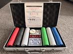 Complete Pokerset in Luxe Koffer, Hobby en Vrije tijd, Gezelschapsspellen | Kaartspellen, Ophalen, Zo goed als nieuw