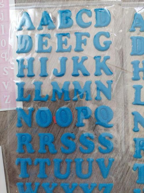 Blue velvet alpha stickers, Hobby en Vrije tijd, Scrapbooking, Nieuw, Ophalen