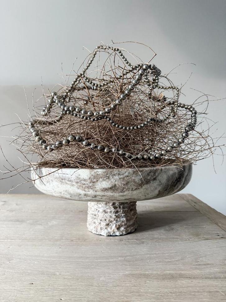 Oude armeluis zilverglas kerst kralen kettingen *HIT*, Antiek en Kunst, Curiosa en Brocante, Ophalen of Verzenden