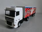 Lion car Daf XF spacecab Dr Pepper trailer, Ophalen of Verzenden, Zo goed als nieuw, Bus of Vrachtwagen, Lion Toys