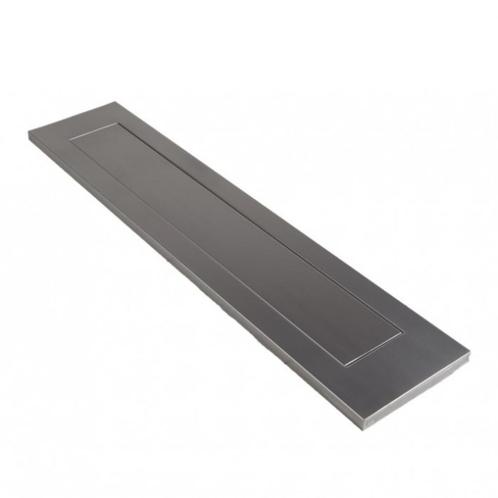 Ami briefplaat met veer - 290x73mm -type dl postkast - alumi, Tuin en Terras, Brievenbussen, Nieuw, Brievenbusklep, Aluminium