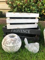 Leuke decoratie kistjes vogel en waxinelichthouder, Ophalen of Verzenden, Gebruikt