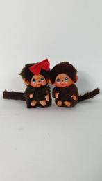 Vintage Mini Monchhichi poppetjes, setje van 2. 8B11