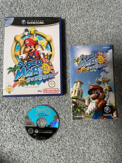 Super Mario Sunshine met garantie, Spelcomputers en Games, Games | Nintendo GameCube, Zo goed als nieuw, Avontuur en Actie, 1 speler