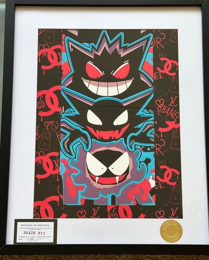 Gengar Evolution - Chanel / Louis Vuitton by DEATH NYC, Hobby en Vrije tijd, Verzamelkaartspellen | Pokémon, Nieuw, Overige typen