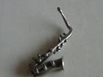 Miniatuur zilver DG4 muziek saxofoon  zilveren miniaturen, Verzenden, Zilver