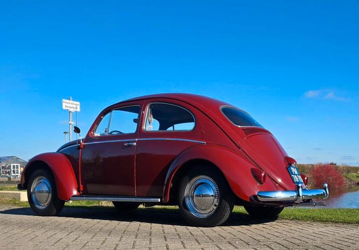 Volkswagen kever 1959 Garnet Red, Auto's, Volkswagen, Bedrijf, Benzine, Sedan, Geïmporteerd, Rood, Ophalen