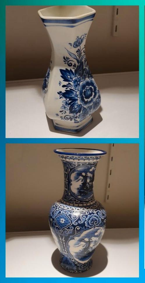 Delfs blauwe vazen, Antiek en Kunst, Antiek | Emaille, Ophalen of Verzenden