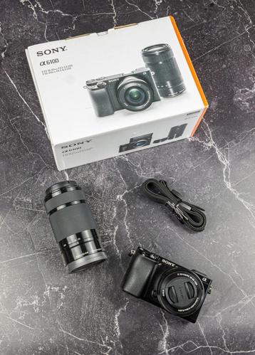 Sony a6100 + 16-50mm + 55-210mm + Extras / Shutter: 2430 / beschikbaar voor biedingen