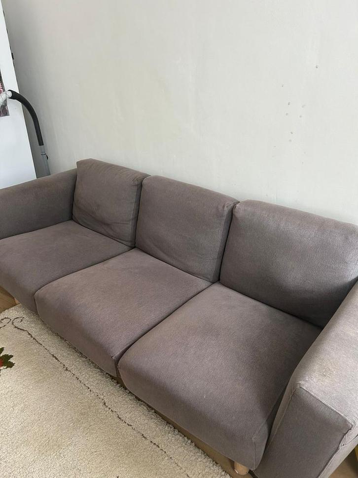 IKEA Norsborg 3-zitsbank - Grijs, Huis en Inrichting, Banken | Bankstellen, Gebruikt, Rechte bank, Driepersoons, 200 tot 250 cm