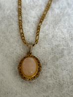 Vintage Rozenkwarts ketting, Sieraden, Tassen en Uiterlijk, Edelstenen, Verzenden, Nieuw