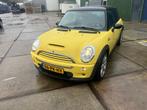 Mini 1.6 16V Cooper S 2004, Voorwielaandrijving, Zwart, 4 stoelen, Leder en Stof