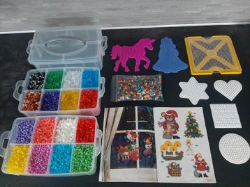 Strijkkralenset zeer compleet gesorteerde stapelbak-boek-enz beschikbaar voor biedingen