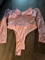 Shein roze body met jaquard strik, maat L, Ophalen of Verzenden, Roze, Body of Korset