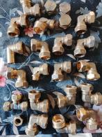 Koperen knelkoppelingen 22mm, Doe-het-zelf en Verbouw, Buizen en Afvoer, Overige materialen, Overige typen, Nieuw, Minder dan 2 meter