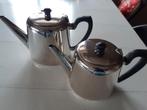 Koffie en theepot zwaar verzilverd uit Engeland, Antiek en Kunst, Ophalen of Verzenden