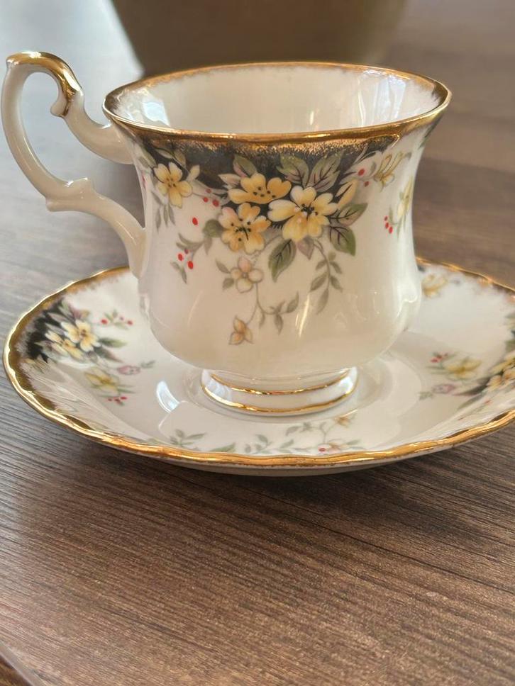 Royal Albert Royal Ascot Kop en Schotel, Antiek en Kunst, Antiek | Porselein, Ophalen of Verzenden