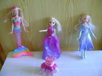 3barbie,s zeemirmin elsa met laarzen en blauwe benen extra j, Ophalen of Verzenden, Zo goed als nieuw, Barbie