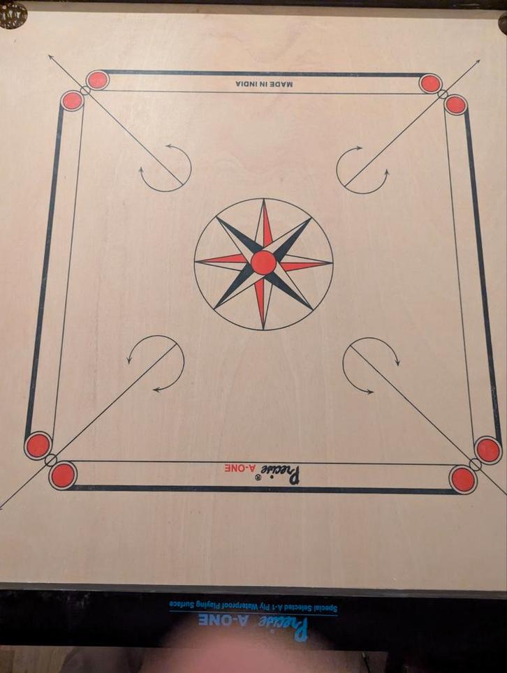 Orgineel Precise Carrom wedstrijd board, Hobby en Vrije tijd, Gezelschapsspellen | Overige, Zo goed als nieuw, Ophalen