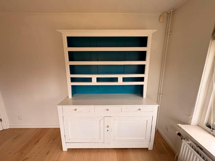 Gratis - witte eiken buffetkast, Huis en Inrichting, Kasten | Buffetkasten, Zo goed als nieuw, 200 cm of meer, 25 tot 50 cm, Ophalen of Verzenden