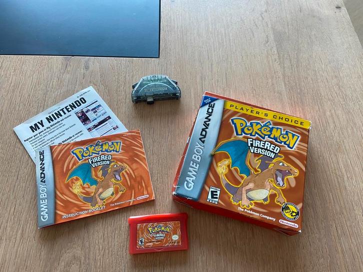 Pokémon FireRed (GBA) inclusief doosje en adapter, Spelcomputers en Games, Games | Nintendo Game Boy, Zo goed als nieuw, Avontuur en Actie