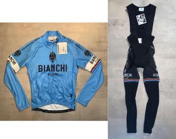 Retro Style- Bianchi Bib Tights + LS Jersey - Maat S - NIEUW beschikbaar voor biedingen