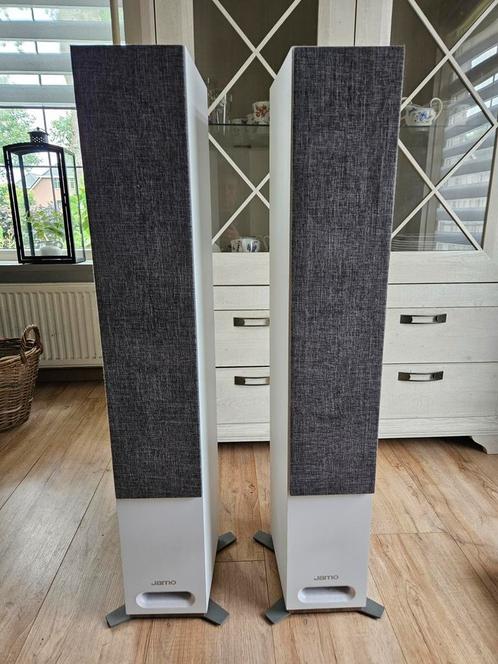 Jamo S809 white, Audio, Tv en Foto, Luidsprekers, Zo goed als nieuw, Front, Rear of Stereo speakers, 120 watt of meer, Jamo, Ophalen