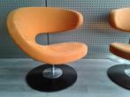 Set van 2x Variér (Stokke) Peel Club (Oranje), Heel Mooi!, Huis en Inrichting, Fauteuils, Ophalen, Zo goed als nieuw, Variér, 75 tot 100 cm