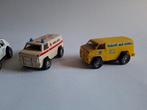3x Vintage Darda Autootjes - Ambulance, Post & Peugeot, Overige merken, Gebruikt, 1:50 of kleiner, Auto