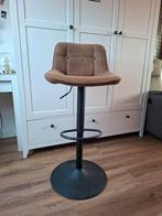 Barkruk stof bruin, Huis en Inrichting, Barkrukken, Ophalen, Gebruikt, 60 tot 90 cm, 1 kruk