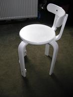 witte houten bureaustoel / bureaukruk, Ophalen, Gebruikt, Wit, Bureaustoel