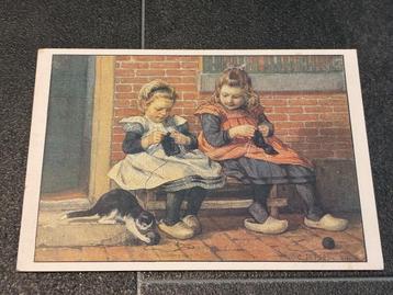 Ansichtkaart - Wat doet Poes (C Jetses, Ot en Sien) beschikbaar voor biedingen