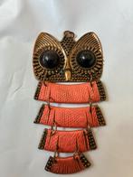 Vintage Art Deco hanger uil, Ophalen of Verzenden, Zo goed als nieuw, Zilver, Overige materialen