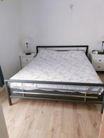 Holly metalen bedframe 180x220, met twee lattenbodems, Ophalen, Metaal, 220 cm, Nieuw