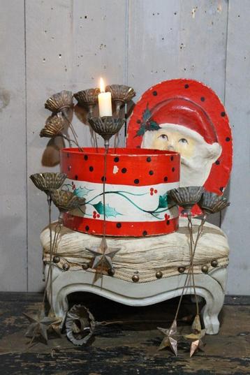 Antieke Franse kerst kaarsen kandelaartjes beschikbaar voor biedingen